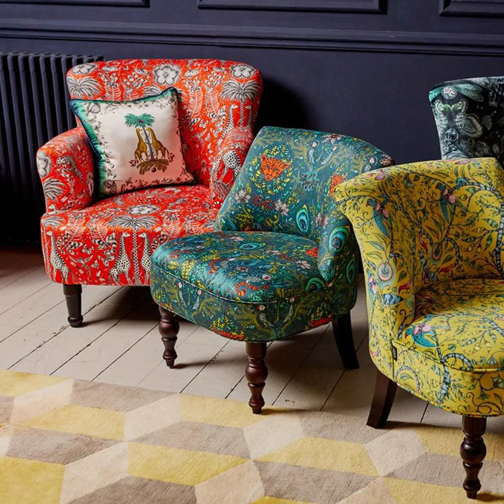 Amazon Langley Armchair - Navy - Emma J Shipley