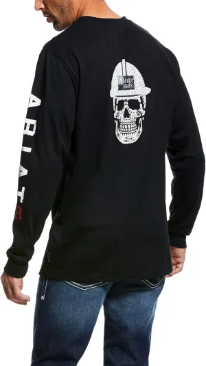 Ariat Men's FR Roughneck Skull Logo Long Sleeve Shirt