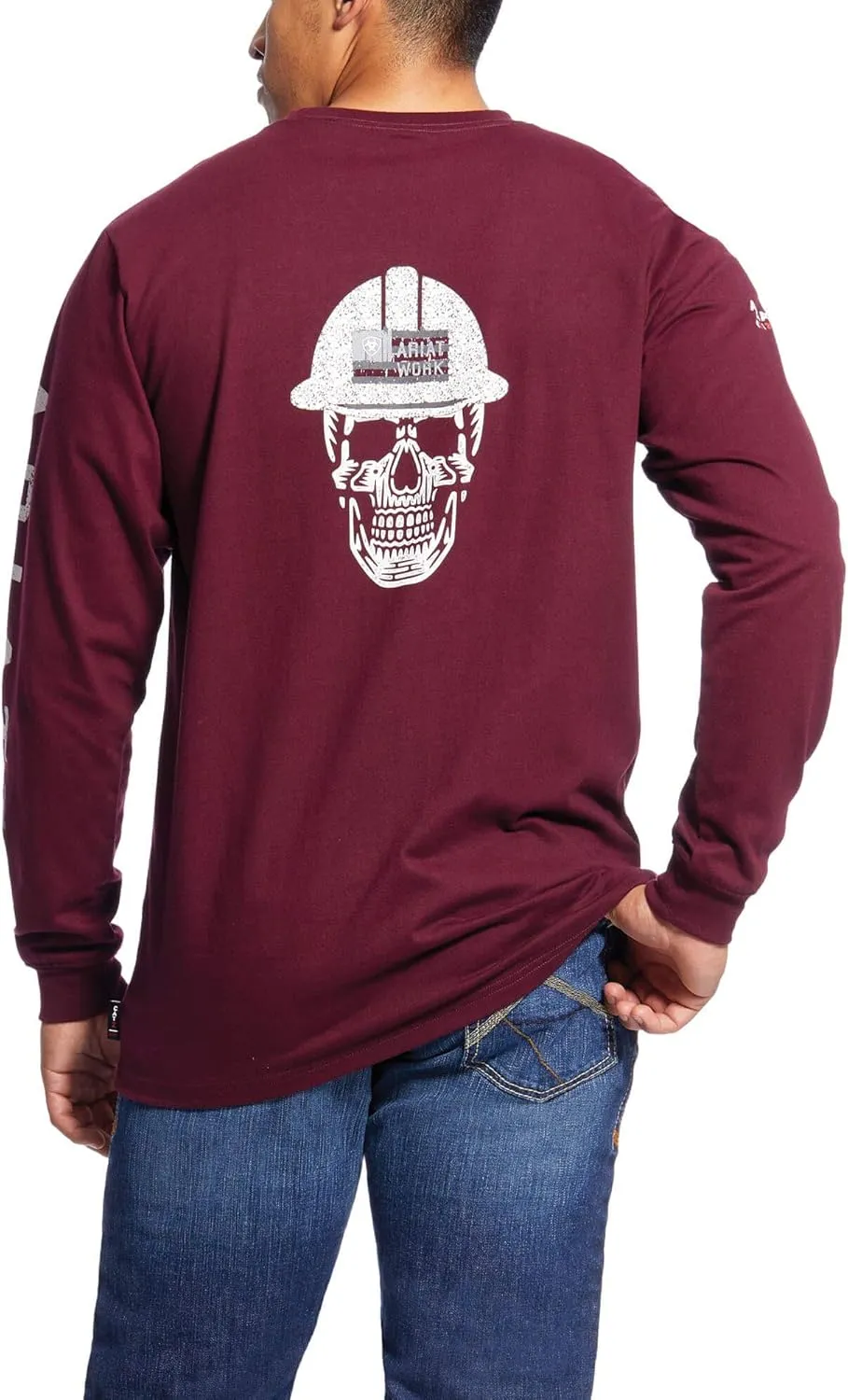 Ariat Men's FR Roughneck Skull Logo Long Sleeve Shirt