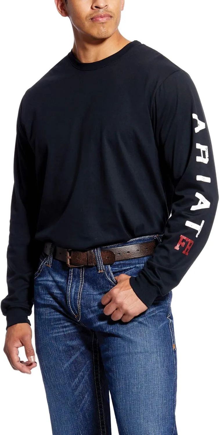 Ariat Men's FR Roughneck Skull Logo Long Sleeve Shirt