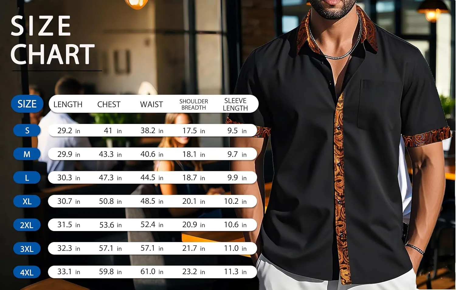 Barry.Wang Men's Short Sleeve Linen Shirts Casual Summer Button Down Business Formal Polyester Shirt Regular Wedding Party