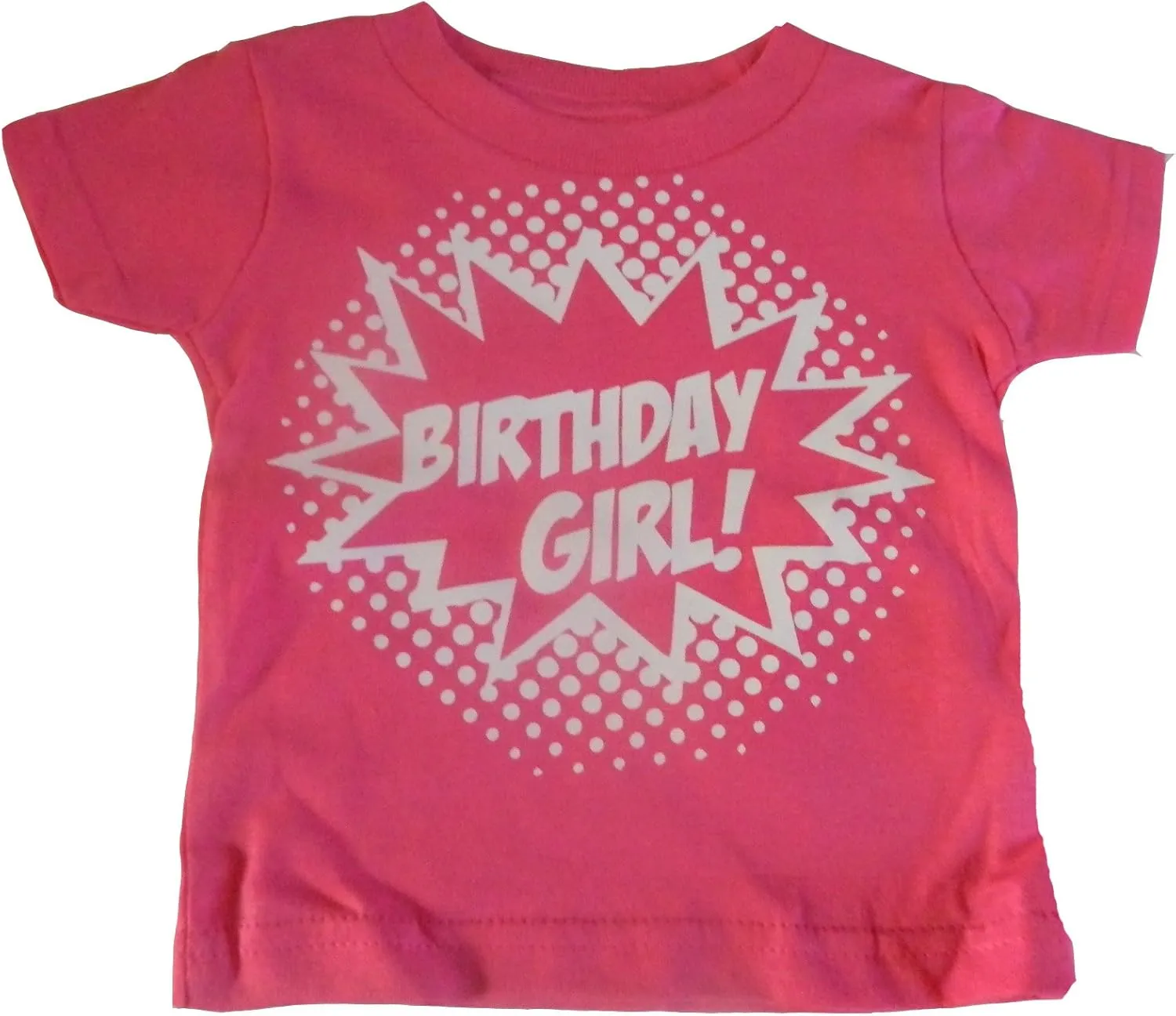 Custom Kingdom Girls' Birthday Girl Superhero T-Shirt