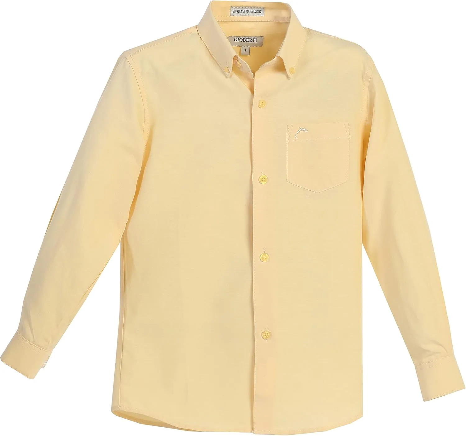 Gioberti Boy's Oxford Long Sleeve Dress Shirt