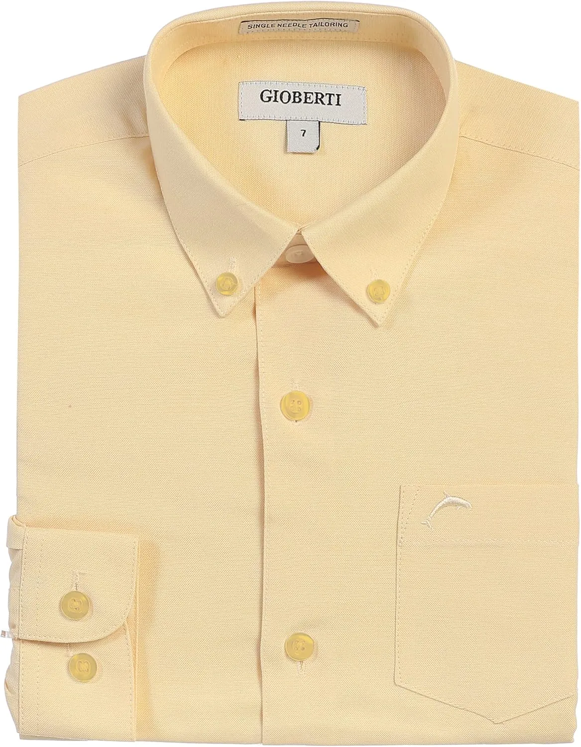 Gioberti Boy's Oxford Long Sleeve Dress Shirt
