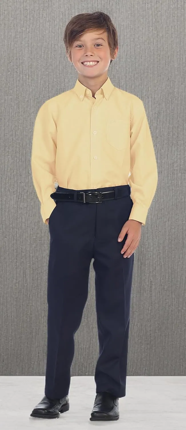 Gioberti Boy's Oxford Long Sleeve Dress Shirt