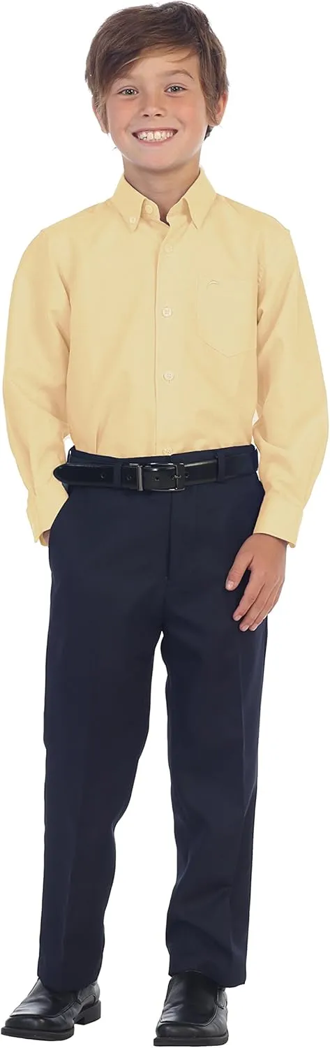 Gioberti Boy's Oxford Long Sleeve Dress Shirt