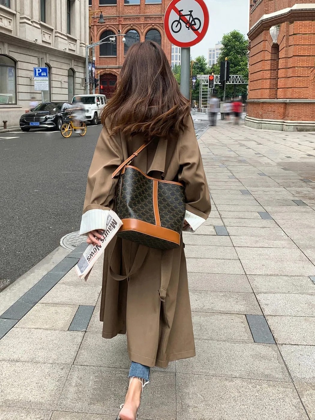 Korean Style Oversized Long Double-Breasted Trench Coats for Women Spring Fall Womens Windbreaker Coat Outerwear