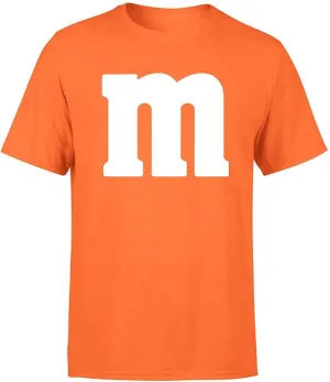 Letter M Halloween Costumes T-Shirt | Funny Cool Graphic Tee Idea | for Men