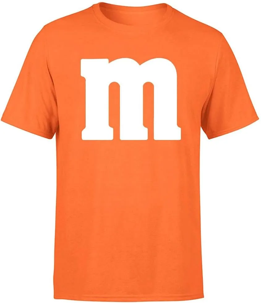 Letter M Halloween Costumes T-Shirt | Funny Cool Graphic Tee Idea | for Men