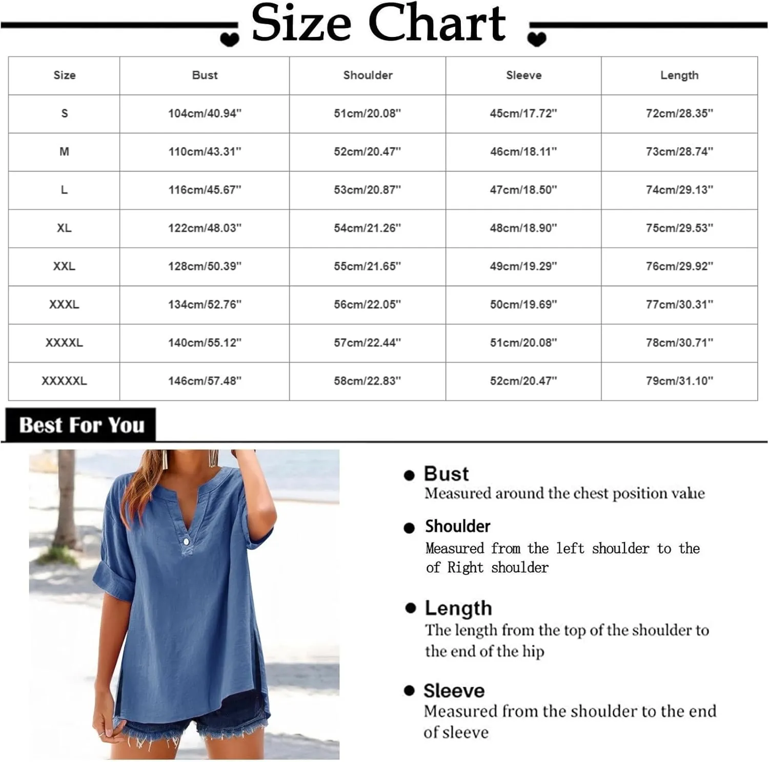 Linen Shirts for Womens Cotton Button Down Tops Summer Trendy Short Sleeve Roll Up Loose Fit V-Neck Casual Work Blouse