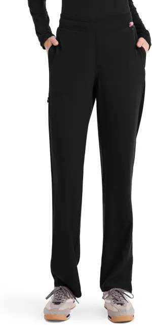 Med Couture Scrub Pants for Women Straight Leg Pull-On Pant with 4 Pockets Moisture Wicking & 360 Stretch - MC103