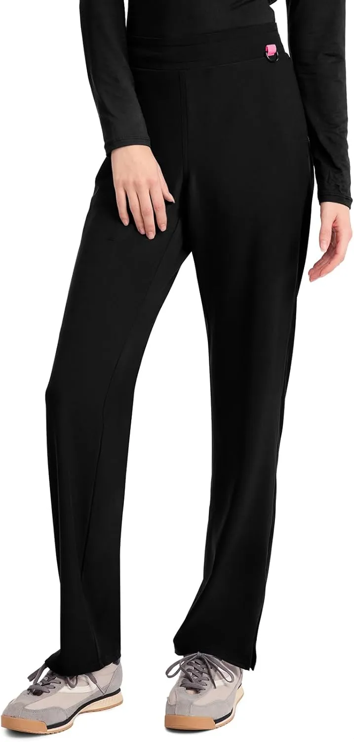 Med Couture Scrub Pants for Women Straight Leg Pull-On Pant with 4 Pockets Moisture Wicking & 360 Stretch - MC103