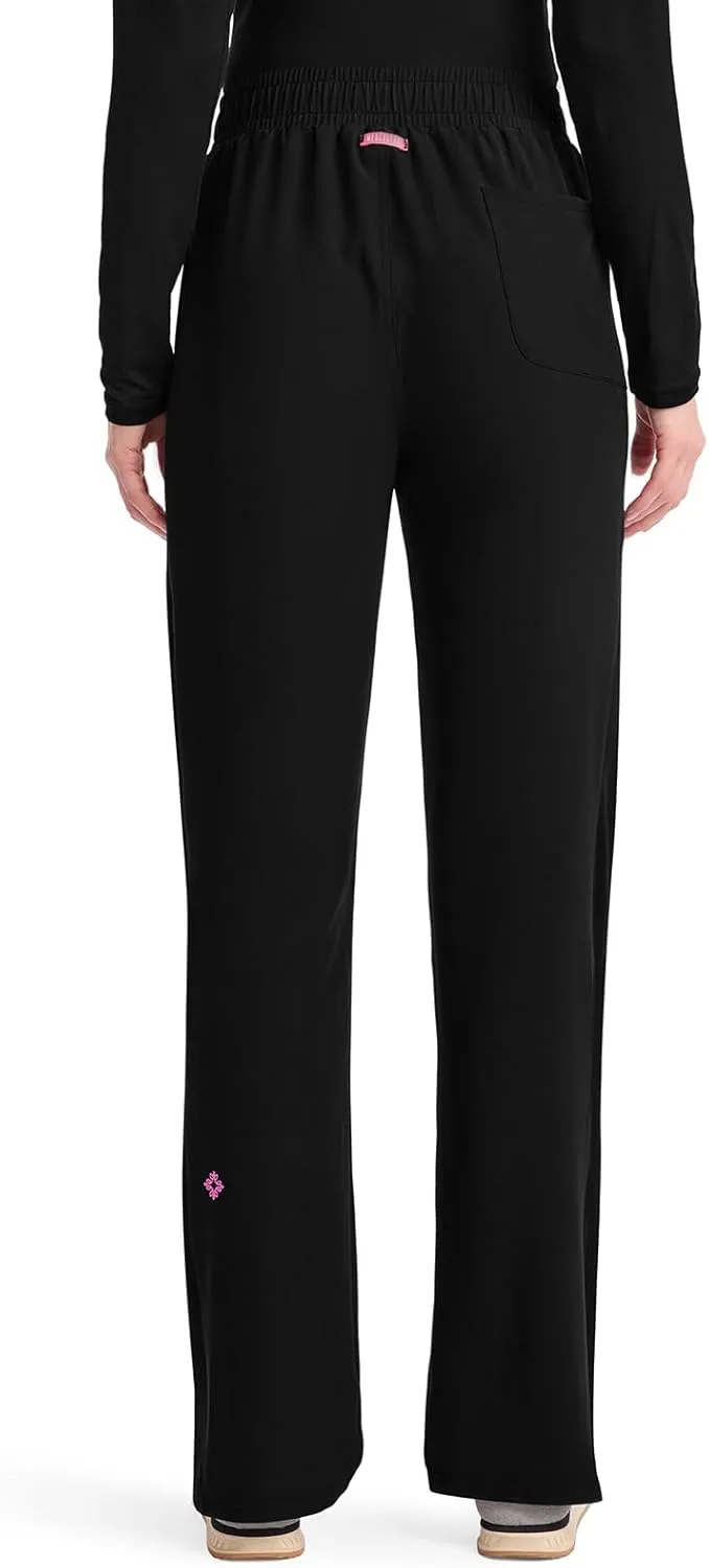 Med Couture Scrub Pants for Women Straight Leg Pull-On Pant with 4 Pockets Moisture Wicking & 360 Stretch - MC103