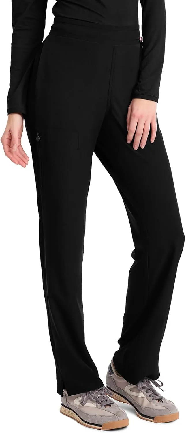 Med Couture Scrub Pants for Women Straight Leg Pull-On Pant with 4 Pockets Moisture Wicking & 360 Stretch - MC103
