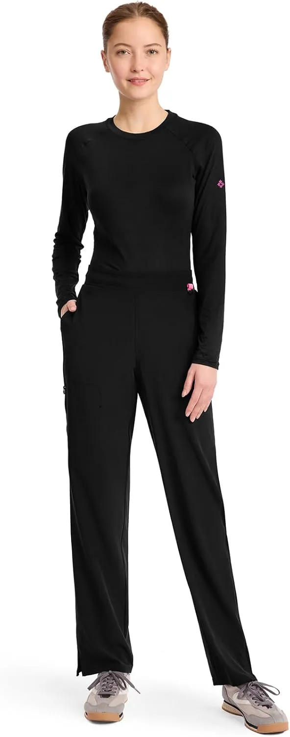 Med Couture Scrub Pants for Women Straight Leg Pull-On Pant with 4 Pockets Moisture Wicking & 360 Stretch - MC103