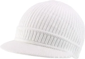 Rasta Cotton Rib Knitted Beanie Visor