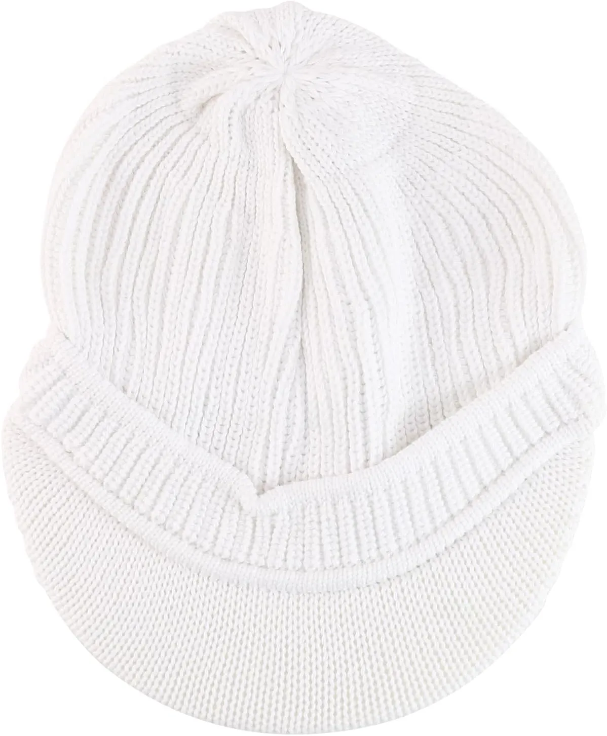 Rasta Cotton Rib Knitted Beanie Visor