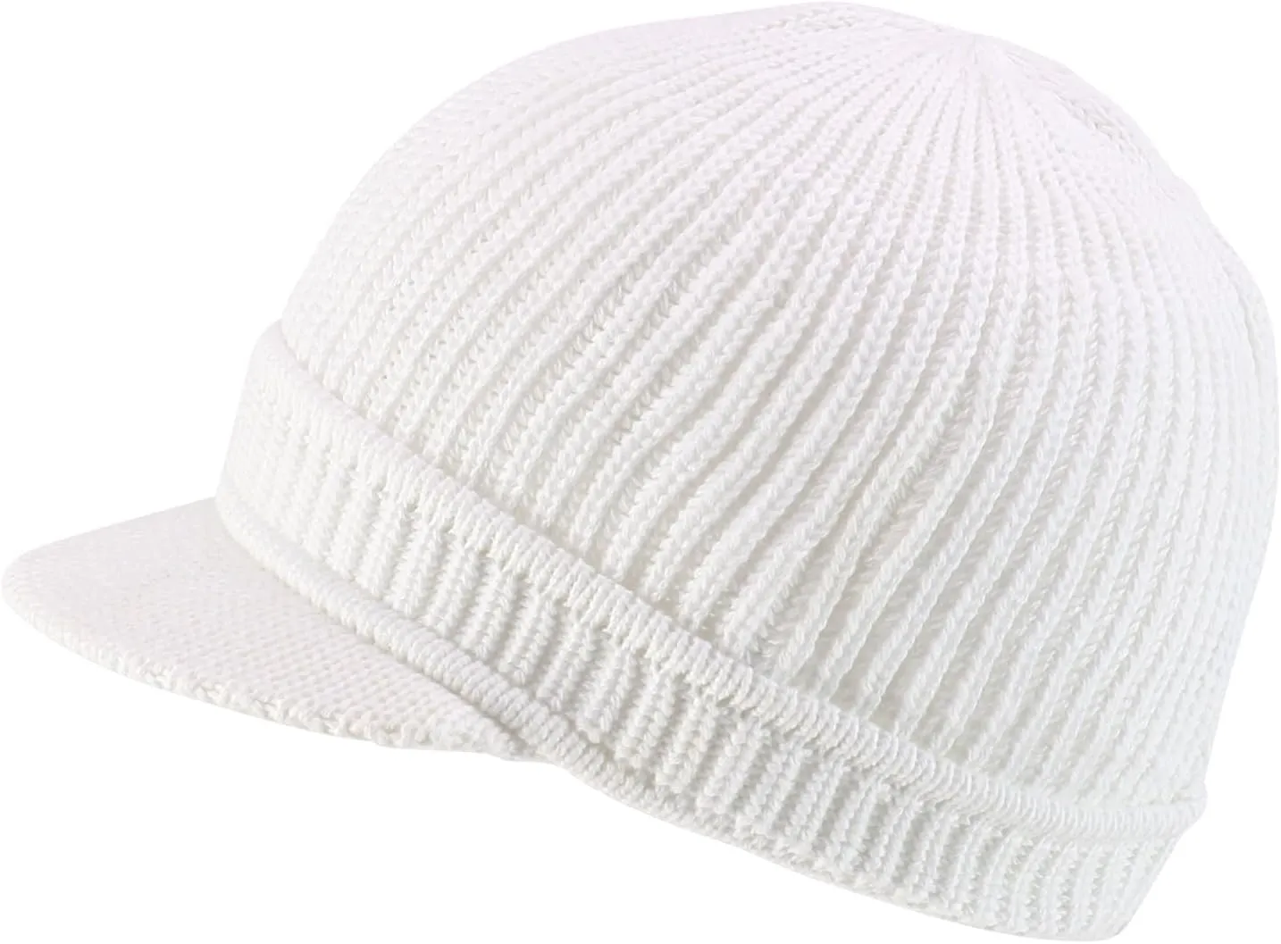 Rasta Cotton Rib Knitted Beanie Visor