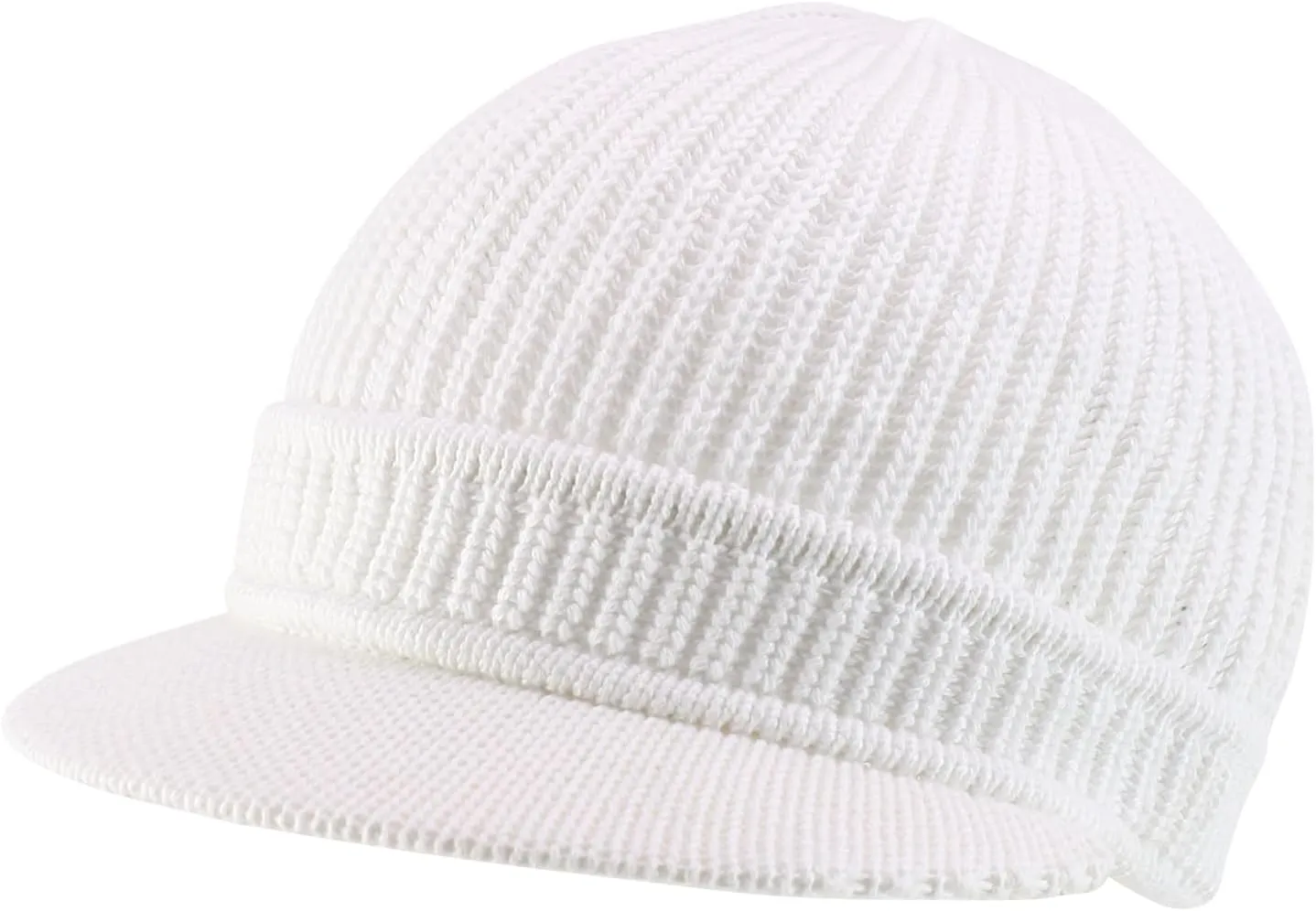 Rasta Cotton Rib Knitted Beanie Visor
