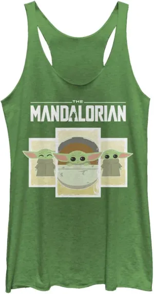 STAR WARS Mandalorian Child Boxes Women's Racerback Tank Top