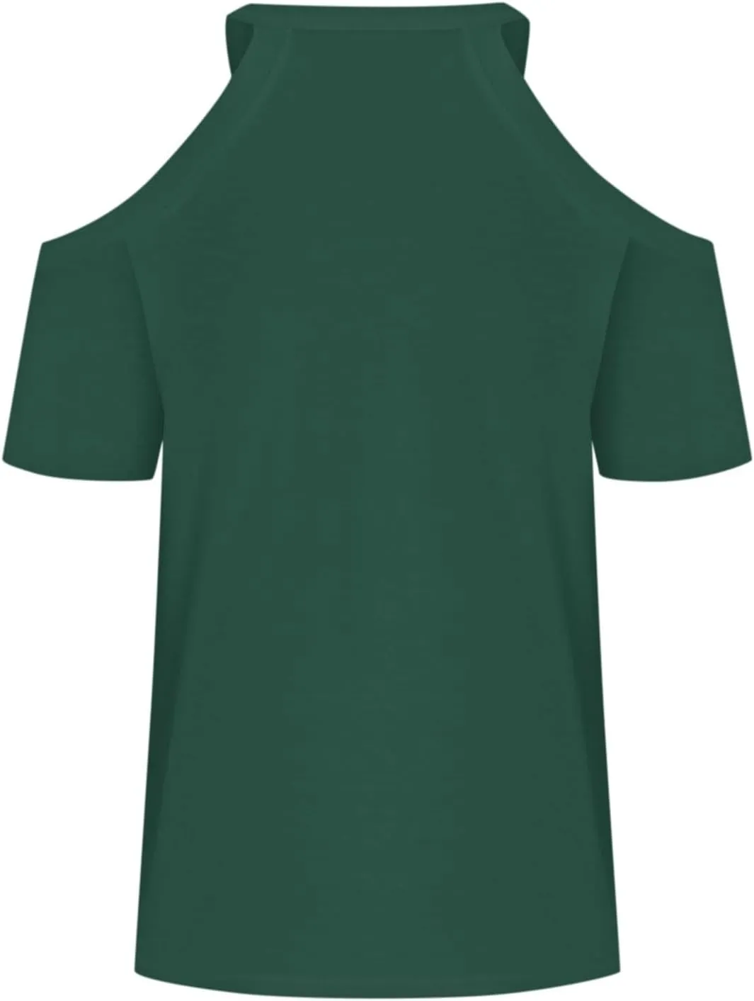 Womens Summer Cold Shoulder Tshirts Casual V Neck Tops Short Sleeve Loose Fit Blouse Trendy Solid Clothing 2025